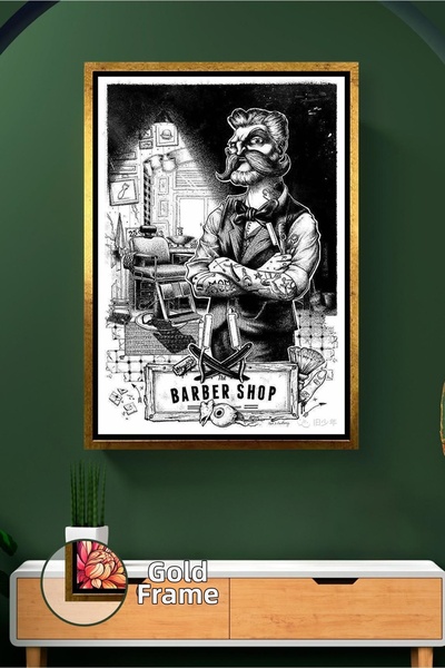 KOSS Dijital Figura clasică de ilustrație a maestruului berber, decor de pere...