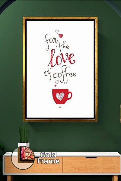 KOSS Dijital Εκτύπωση σε καμβά με θέμα τον καφέ με κορνίζα, διακόσμηση τοίχου...