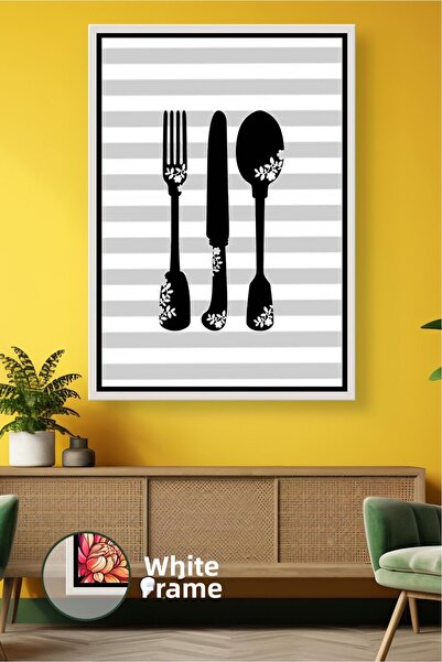 KOSS Dijital Pictură pe pânză înrămată cu tematică de bucătărie modernă, cu m...