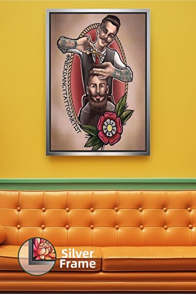 KOSS Dijital Pictură pe pânză înrămată cu stil de îngrijire clasică pentru bă...