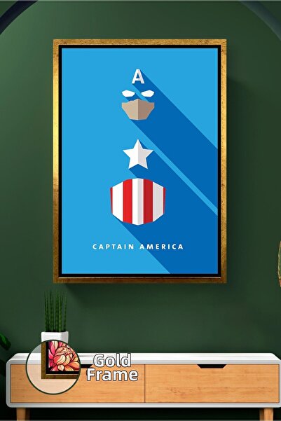 KOSS Dijital Capitanul America, design minimalist, decor de perete, sufrageri...