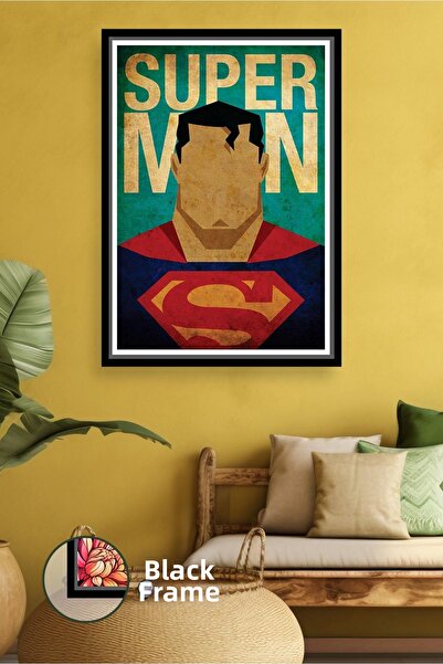 KOSS Dijital Διακόσμηση τοίχου σε ρετρό στυλ Σούπερμαν Κλασικό σχέδιο υπερήρω...