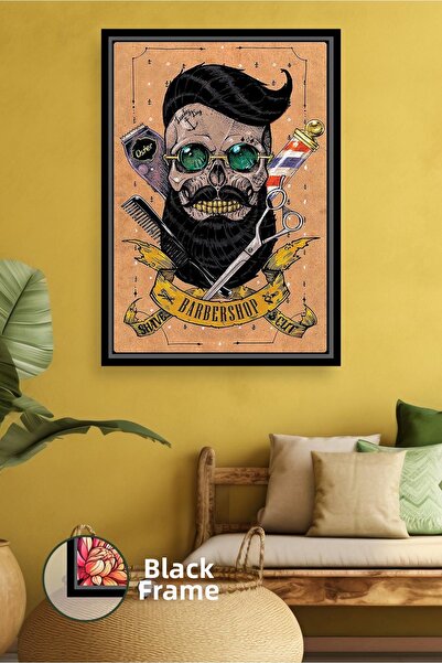 KOSS Dijital Pictură pe pânză înrămată cu decorațiuni de perete pentru frizer...