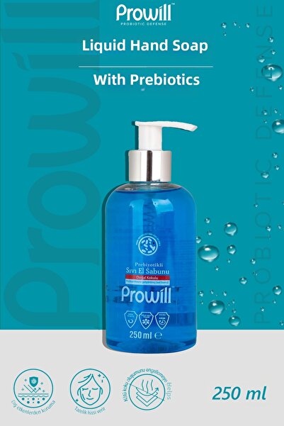 PROWİLL صابون سائل لليدين 250 مل |   بروبيوتيك، مرطب، وعناية بالبشرة