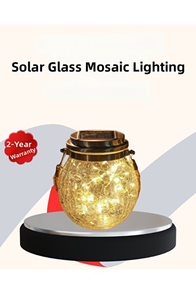 CT STONES Lampă decorativă cu LED pentru sticlă solară, culoare lumina zilei