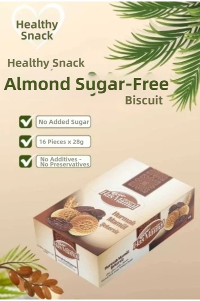 HasMamül Sugar-Free, Additive-Free, Natural Date-Based Cookies, Biscuits, Snacks