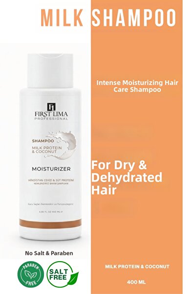 First Lima Professional Salt-Free Milk Protein & Coconut Moisturizing Shampoo...