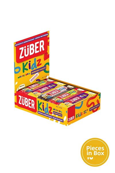 Züber كيدز فواكه بار عبوة تجريبية 25 جرام × 16 قطعة