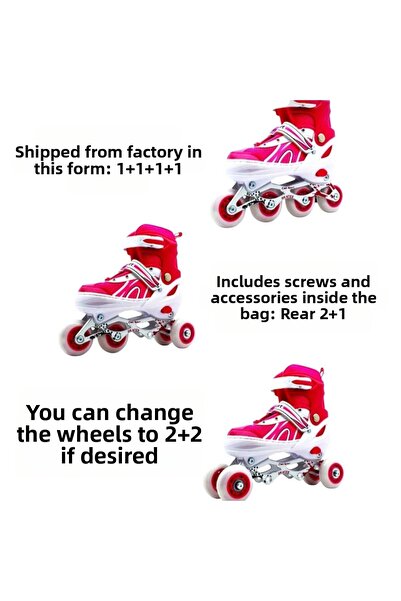 CANSPORT Concept Can Sport Pink Lighted Adjustable Training Skating and Prote...