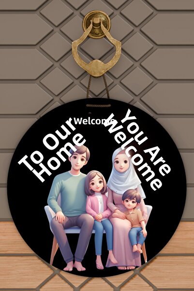 Dormot Modern Digital Printing 30X30 White Mother in a Turban with 1 Boy and ...