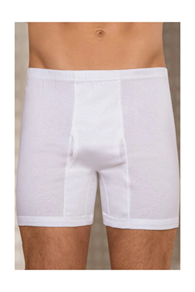Berrak Men's White 6 Pack Cotton Cuffed Panties