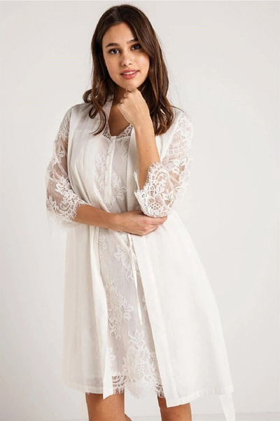 Magic Form Lohusa Pamuklu Gecelik Sabahlık Takım 26414