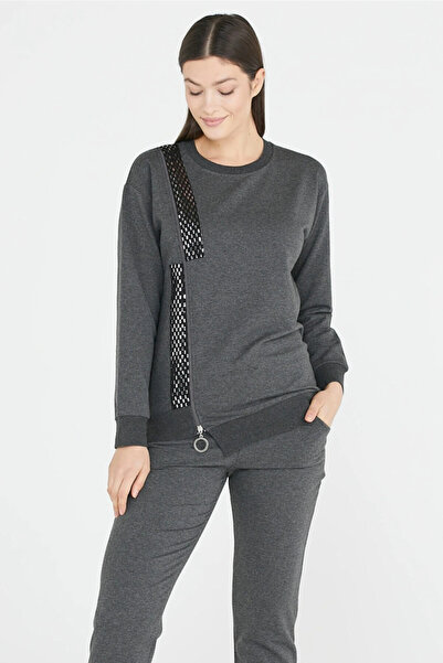 Sementa Set de trening cu fermoar - antracit