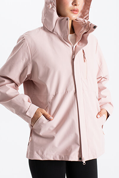 Ecrou Women's Coat with Chest Pocket and Fleece Lining A96888