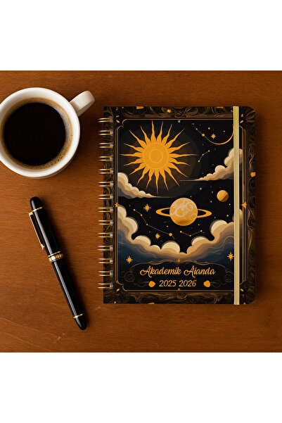 Andofis Agenda Academică Septembrie 2025 2026 Decembrie A5 Agenda Motivatională cu copertă rigidă spiralată și elastică