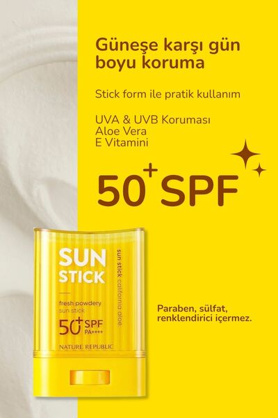 Nature Republic California Aloe Fresh Powdery Sun Stick SPF 50