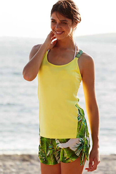 Penyemood Set pantaloni scurți colorați de plajă pentru damă P218YPJ00004