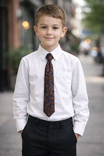 Louis Kids Premium Collection Desenli Erkek Çocuk Kravat
