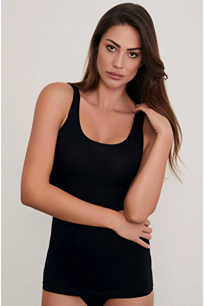 Eros قميص رياضي أسود بحزام سميك للسيدات - 611