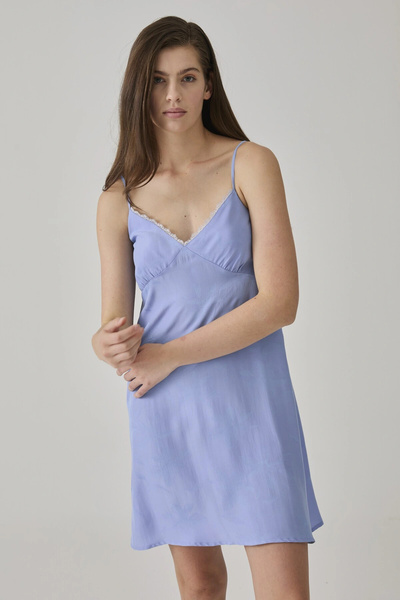 Pamuk & Pamuk ЖІНОЧА СИНЬО-БЛАКИТНА НІЧНА СУКНЯ