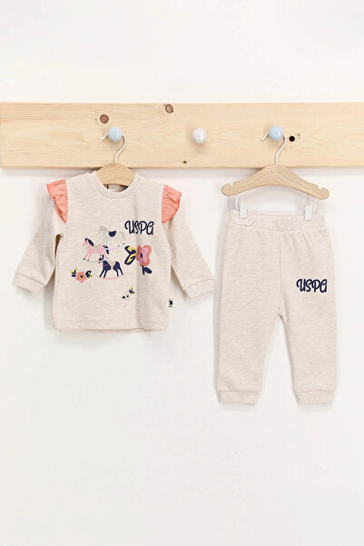 U.S. Polo Assn. U.s. Polo Assn Kremmelanj Kız Bebek Takımı