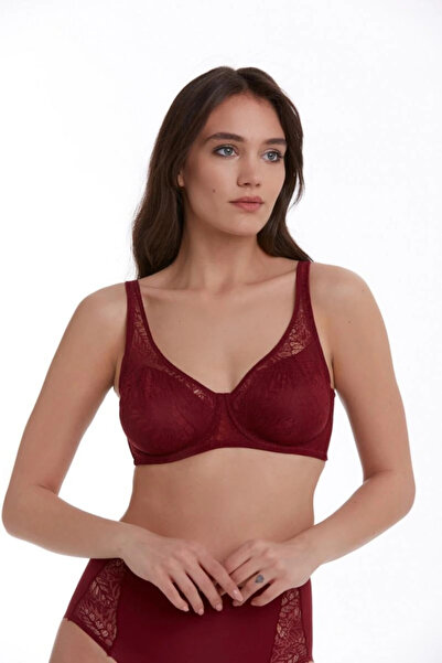 TEN 11201 Çiftkat Toparlayıcı Sütyen - Bordo