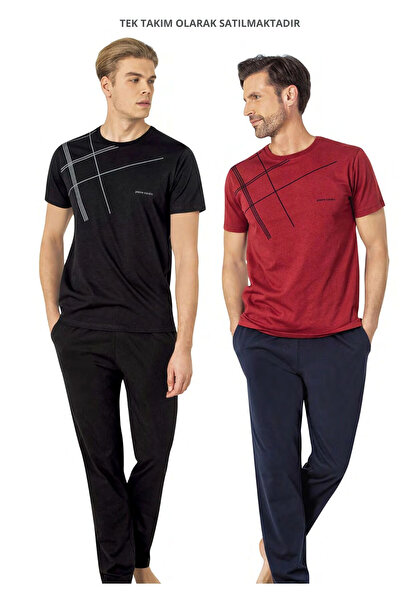 Pierre Cardin Άδεια ανδρική 100% βαμβακερή λαιμόκοψη κοντό μανίκι και τσέπες ...