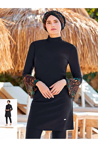 Adasea Tulle Detailed Hijab Swimsuit