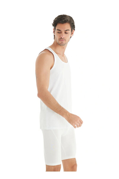 Blackspade Men's White Undershirt - Tender Cotton 9238