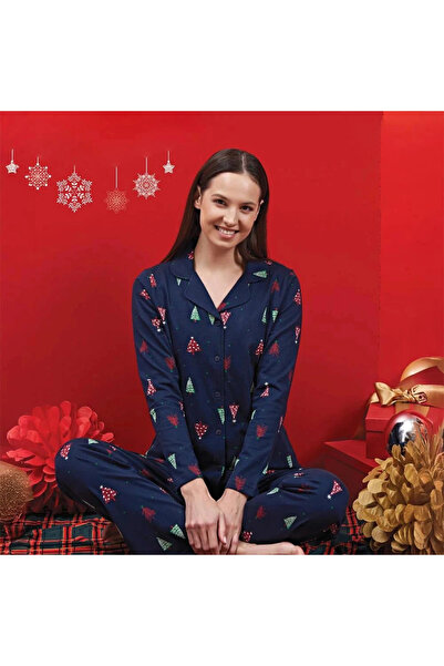 lavish Over Sleep 1608 Γυναικεία χειμερινή Πρωτοχρονιάτικη χτενισμένη βαμβακε...