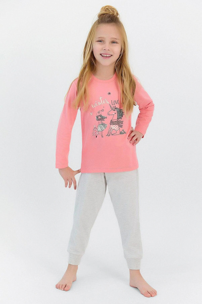 ROLY POLY 2569 Garson Winter Love Дівчачий піжамний комплект з довгими рукавами