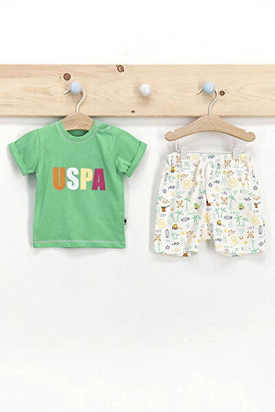 U.S. Polo Assn. Short Sleeve 2 Piece Baby Boy Set Usb251