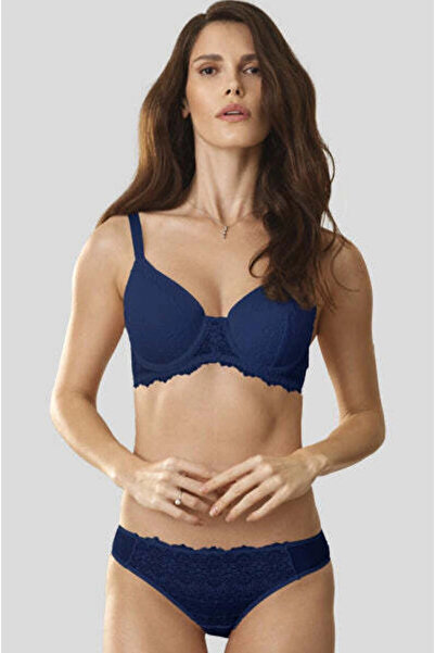 Pierre Cardin Kadın Lacivert 4680 Barcelona Balenli Desteksiz Göğüsü Kavrayan...