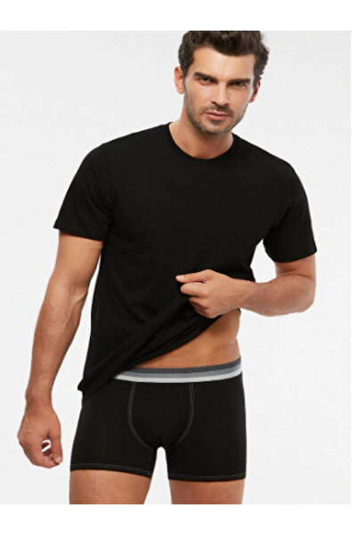 Kom Men's Black Eduardo 2-pack T-shirt Undershirt