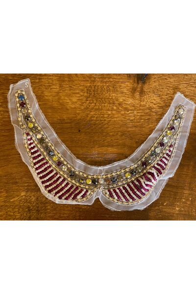 Gönülden Tasarım 26X3 CM KAMEN I PERLE UKRAŠENI OGRATNIK APLIKACIJA AMBLEM ZA...