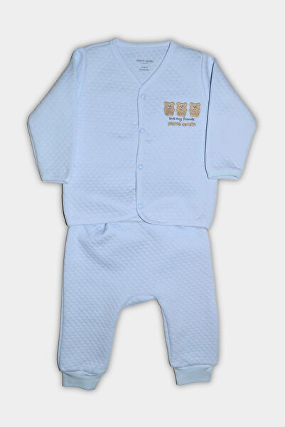 Pierre Cardin Ayıcık Nakışlı Kapitone Bebek İkili Takım 305195