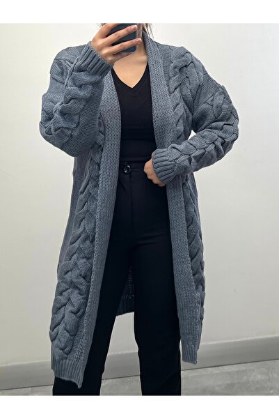 NİSUM MODA NİSUM SAÇ ÖRGÜ KALIN HIRKA