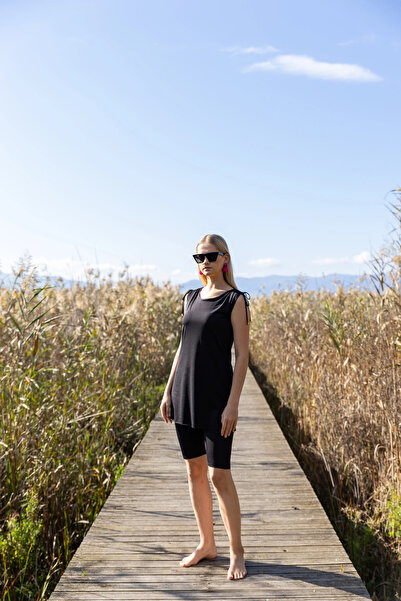 ALFASA Rustin Kol Toplamalı Sıfır Kol Yarı Kapalı Mayo