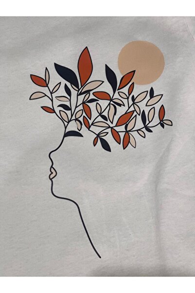 Gönülden Tasarım 23X11 CM FERĂSTREȚĂ FĂRĂ FERĂSTREȚĂ FACE LEAF TRANSFER PRINT...