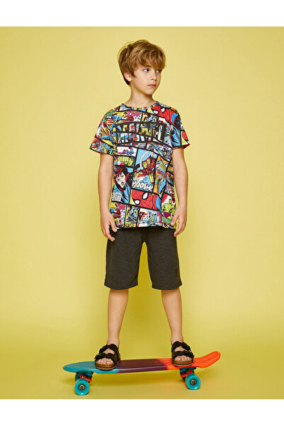 Koton Erkek Çocuk T-shirt Siyah