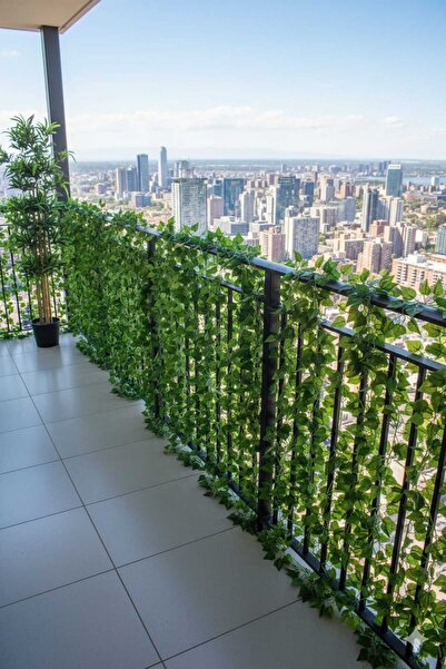 ENRUFLORA Yapay 12'li Salon Sarmaşık Bahçe Balkon Organizasyon Süsü