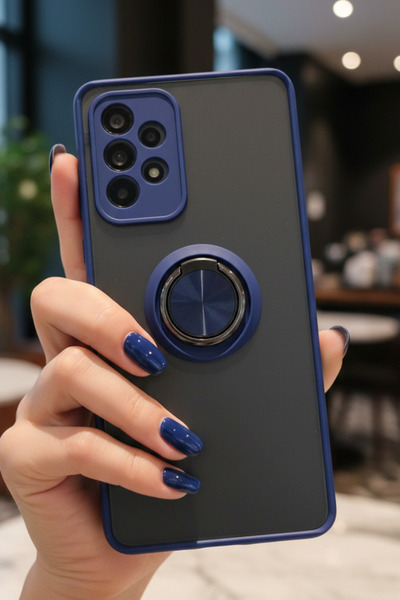 Hatreds Samsung Galaxy A73 5G İçin Kamera Korumalı Yüzüklü Kılıf - Leke Tutma...