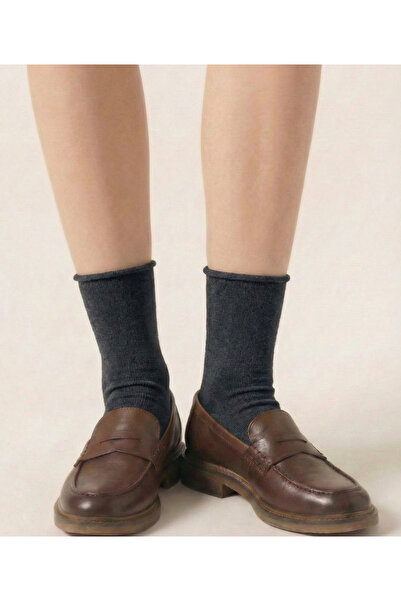 FENRA STUDIO ANTRASİT BURUN DİKİŞSİZ SAĞLIKLI LASTİKSİZ ÇORAP