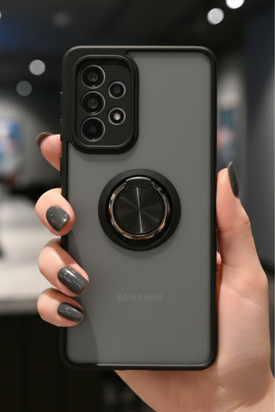 Hatreds Samsung Galaxy A33 5G İçin Kamera Korumalı Yüzüklü Kılıf - Leke Tutma...