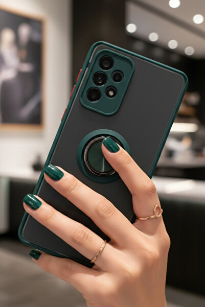 Hatreds Samsung Galaxy A53 5G İçin Kamera Korumalı Yüzüklü Kılıf - Leke Tutma...