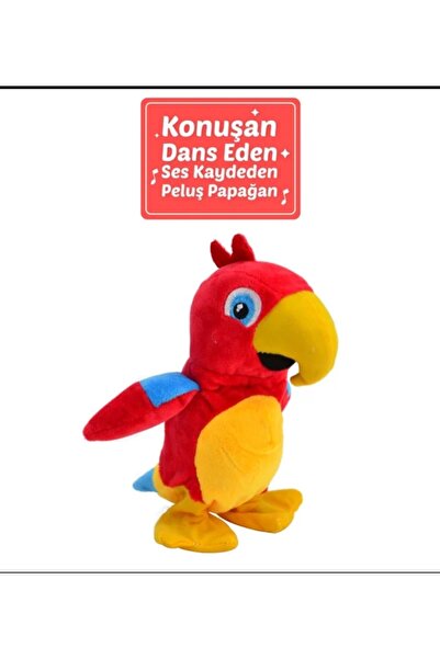HALLEY TOYS Dans Eden ve Ses Tekrar Eden Papağan Oyuncak (Popüler Favori Oyun...