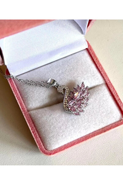 Sujewelleryy Pink Swan Kolye