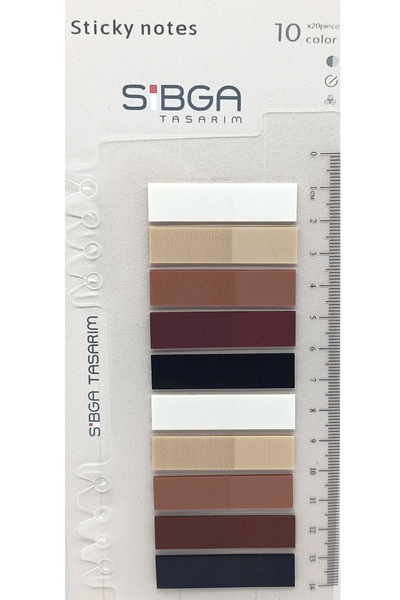 sibga tasarım Şeffaf Renkli Postit Post-it Post It. Kitap Ayracı Ayraç Postit Sticker Not Kağıdı 200 yaprak