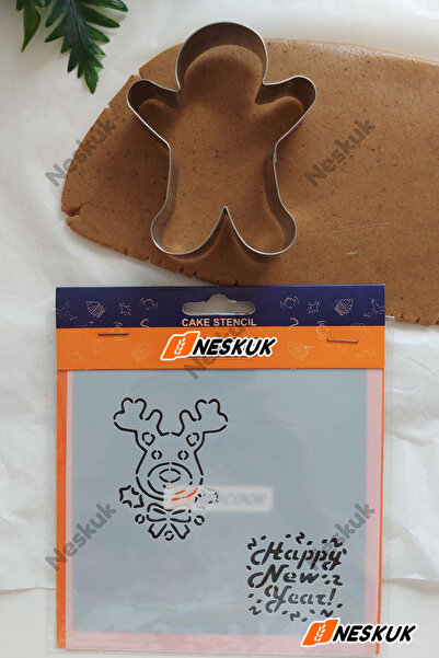Neskuk Christmas Themed Cake Template + Gingerbread Cookie Mold |   Christmas...
