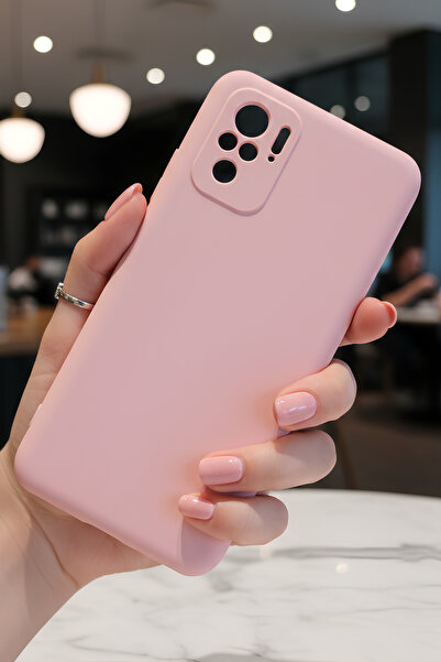 Hatreds Xiaomi Redmi Note 10S İçin Uyumlu İçi Kadife Sıvı Silikon Kılıf